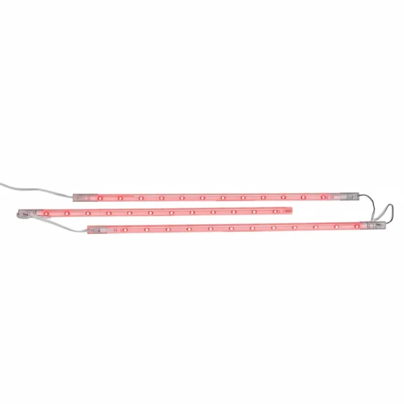 LED-Lichtleisten Casaya Rot LED-Sticks 3er Set mit Netzteil Unterbauleiste 3x30cm