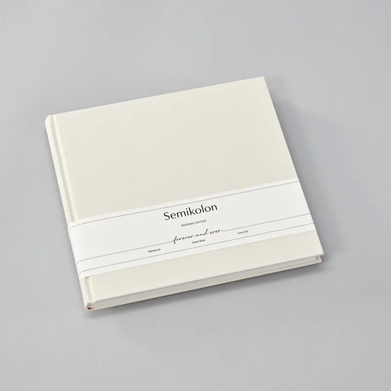 Semikolon Gästebuch Wedding Edition, 25x23 cm, 180 Seiten