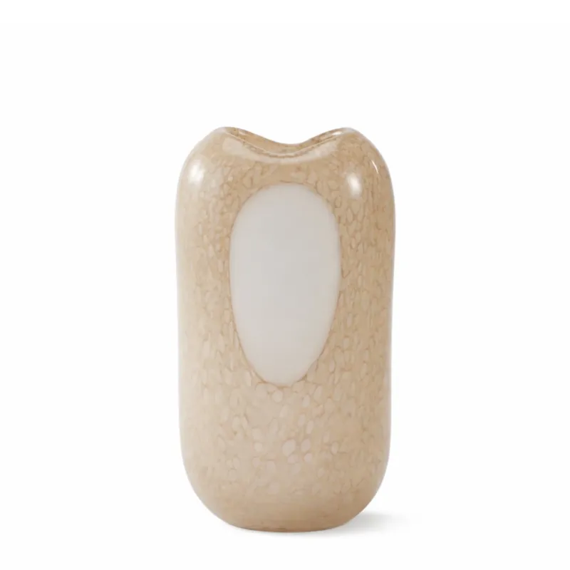 Vase en verre soufflé Opale 37 cm