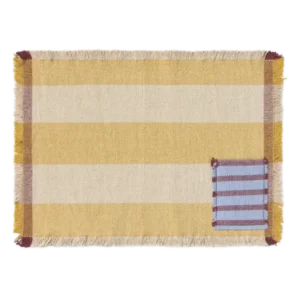 SET OF 2 HANDLOOM PLACEMATS POCKET HONEY