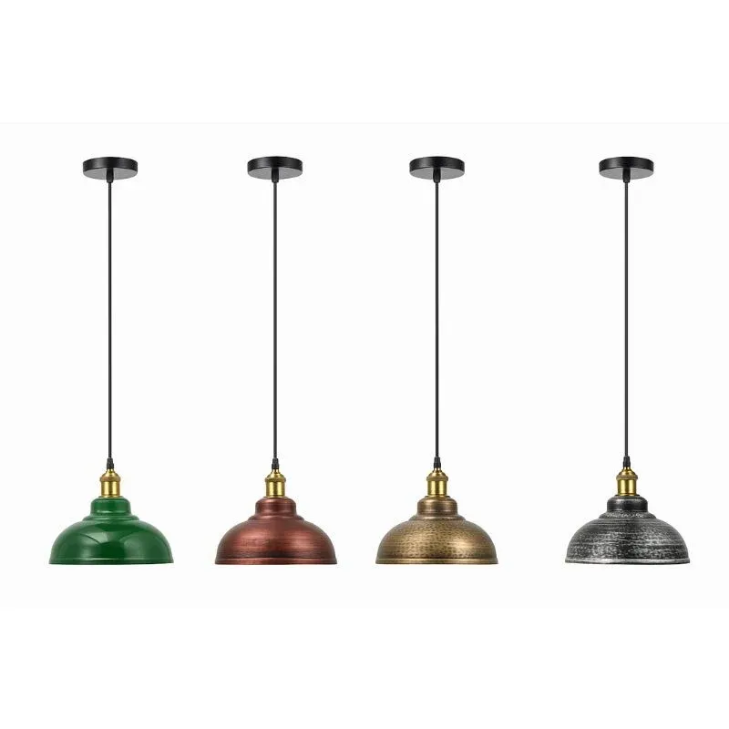 Metall Pendelleuchte 29cm farbig
