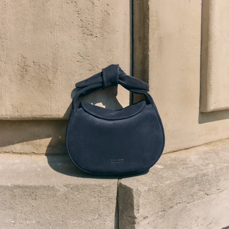 Coco Croissant Tasche - Universe Blue Suède