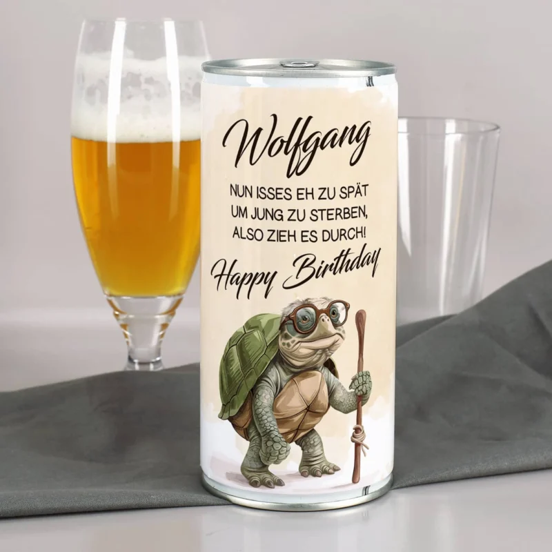 Lustige & personalisierte Bierdose für Männer zum Geburtstag